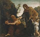 elijah receiving bread from the widow of zarephath
